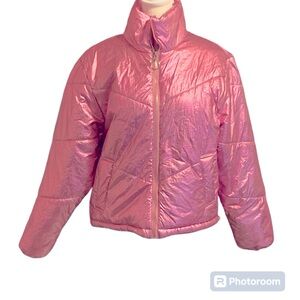 TCEC Pink Metallic Puffer Jacket